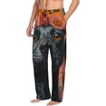 thumbnail image 6 of Susaid Sunflower Black Dog Print Mens Pajama Pants Set Sleep & Lounge Pants, PJ Bottoms with Pockets and Button Fly-X-Large, 6 of 6
