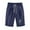 Navy, variant on IROINNID Bermuda Shorts for Women Summer Printed Five Points Large Size Cotton Linen Pants Pants Shorts,Black