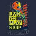thumbnail image 3 of CafePress - Live To Play Nerf Soccer Sweatshirt - Kids Hooded Sweatshirt, Classic Hoodie, 3 of 4