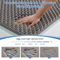 thumbnail image 6 of MARNUR 2 Inch Egg Crate Mattress Topper Queen, Reversible Memory Foam Mattress Topper with Soft & Firm Sides, Breathable Design for Pressure Relief, 60" x 80", 6 of 12