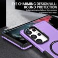 thumbnail image 3 of Galaxy S22 Ultra Case, Military Grade Drop Protection,Skin-Friendly Compatible with MagSafe Silicone & PC Double Layer Protection Shockproof Cover  Samsung Galaxy S22 Ultra, Purple, 3 of 10