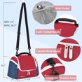thumbnail image 6 of Tirrinia Adult Insulated Lunch Bag Totes Cooler Container Front Pocket, 6 of 7