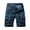 Blue, variant on Mens Camo Cargo Shorts, Blue Pattern, Multi - Pockets, Summer Hiking & Outdoor Use