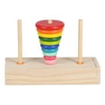 thumbnail image 4 of Logica Puzzles Art,Tower Of Hanoi 10 Rings Puzzle Wooden Logic Toy With Storage Box For Kids 5 Years Old And Above, 4 of 8