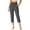 Dark Gray, variant on QTSHPN Workout Pants Women Wide Leg Capris with Pockets High Waistband Yoga Pants Breathable Stretchy for Summer Casual Wear Women Pants Beige XL