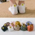 thumbnail image 4 of Women Embroidered Short Ankle Socks Set Spring Summer Love Heart Japanese Style Candy Color Casual Fashion Cotton Socks Kawaii, 4 of 5