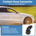 thumbnail image 2 of Conector de manguera de refrigerante del motor Unique Bargains para Opel Mokka J13 2012-2022, conector de manguera de refrigerante del radiador de plástico No.96958300 negro 1 pieza, 2 of 7