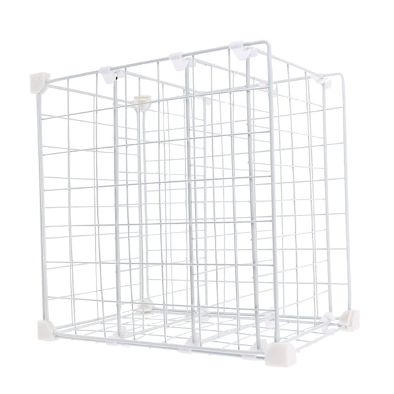 COSMOBETTY White Metal Wire Kitchen Appliance Shelf Cabinet Organizer 1 Piece Storage Rack
