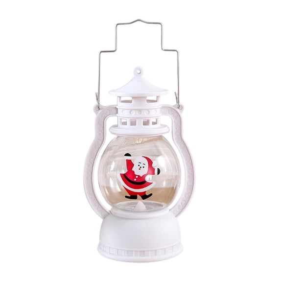 Deeceymbur LED Portable Lantern Santa Claus Christmas Decoration Night Light for Festive Parties Home Holiday Decor