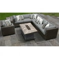 thumbnail image 2 of Venice 8 Piece Outdoor Wicker Patio Furniture Set 08i in Grey, 2 of 2