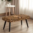 thumbnail image 4 of Whosucclay Leopard Print Dining Bench Cover Removable Bench Slipcover for Living Room, Bedroom, Kitchen Wear Resistant Bench Seat Protector Cover Soft Bench Protectors, 4 of 7