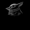 thumbnail image 2 of Men's Star Wars: The Mandalorian The Child Shadow Pull Over Hoodie Black 3X Large, 2 of 4