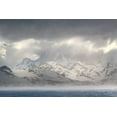 thumbnail image 2 of Jaynes Gallery 24x17 White Modern Wood Framed Museum Art Print Titled - Antarctica-South Georgia Island-Coopers Bay Storm clouds over mountains, 2 of 4