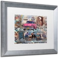 thumbnail image 2 of Trademark Fine Art "Pink Chevy in Havana" Canvas Art by Alberto Lopez, White Matte, Silver Frame, 2 of 4