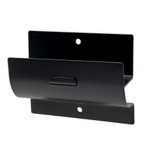 Tetra-Teknica GMH-01 4-in Steel Wall Mount Ladder and Wheelbarrow Hanger, Matte Black