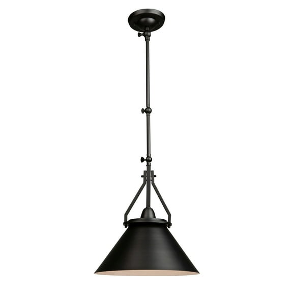 Artcraft Lighting - Brydon - 1 Light Cone Pendant-Black Finish