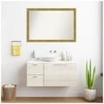 thumbnail image 5 of Amanti Art Custom Framed Wall and Bathroom Mirror (28.25 x 41.25 in.), Angled Gold Frame, 5 of 7