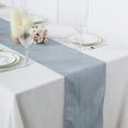 Efavormart 12" x 108" Dusty Blue Accordion Crinkle Taffeta Table Runner ...
