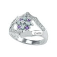 thumbnail image 3 of Keepsake Personalized Family Jewelry Genuine Birthstone Women's Bellflower 14K White, 3 of 3