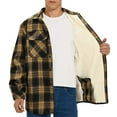thumbnail image 2 of GENTS BLISS Flannel Shirts for Men Plaid Button Up Men Shirts Fleece Men Jacket Coat with Pocket, 2 of 14