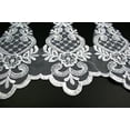 thumbnail image 2 of Altotux 6" White Sheer Organza Bridal Home Decor Crafts Embroidery Lace by Yard, 2 of 2