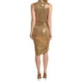 thumbnail image 2 of Michael Kors womens  Collection Hand Embroidered Turtleneck Tulip Dress, 4, 2 of 3