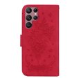 thumbnail image 3 of Feishell Wallet Phone Case for Samsung Galaxy S24 Ultra,for Women Men,Butterfly & Rose Embossed PU Leather Magnetic Clasp Flip Stand Card Slots Shockproof Ultra Thin Protective Cover,Red, 3 of 9