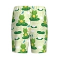 thumbnail image 2 of Lsque Cute Frog1 Mens Sleep Pajama Shorts,Short Pajama Pants, Cotton Ultra-Soft Knit-XX-Large, 2 of 9