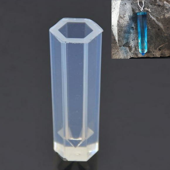 fashionhome Crystal Geometric Jewelry Making Tools Mold Pendant Silicone Resin Craft DIY
