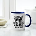 thumbnail image 6 of CafePress - Financial Analyst Fantasy Football Manager Mugs - 11 oz Ceramic Mug - Novelty Coffee Tea Cup, 6 of 6