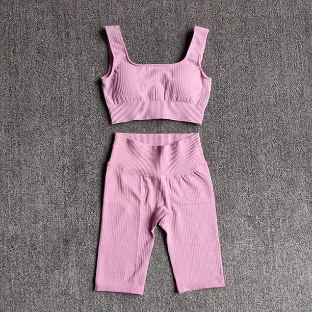 WAREBALL, conjunto de Yoga sin costuras para mujer, Sujetador deportivo, pantalones cortos deportivos, ropa deportiva, conjunto de 2 piezas, conjuntos de Yoga para gimnasio, trajes de entrenamiento Tan Jianjun unisex
