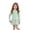 Light Green, variant on Girls Long Sleeve Dress Summer Kids Toddler A Line Solid Color T-Shirt Dress for School Casual Girl Clothes 2-3 Years