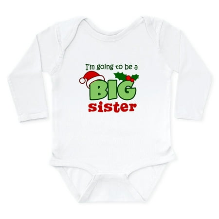 

CafePress - Big Sister To Be Christmas Body Suit - Long Sleeve Cotton Baby Bodysuit
