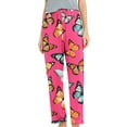 thumbnail image 7 of FAZVAOO Women's Pajama Pants,Butterfly Printed Elastic Waist Pants Full Length Sleep Bottoms, 7 of 7