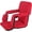 Red, variant on EverlyStays Stadium Seat for Bleachers with Back Support, Foldable Bleacher Chair with 6 Reclining Positions, Armrests, Cup Holder & Backpack Straps,Blue