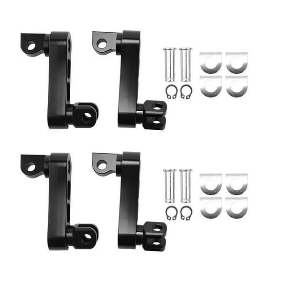 2X Adjustable Passenger Footpegs Highway Pegs Male Mount Foot Peg Clamp Support Extensions Bracket for B