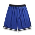 thumbnail image 5 of FRSASU Men's Mesh Basketball Shorts Lightweight Quick Dry Mesh Athletic Running Gym Striped Shorts with Zip Pocket. Blue, 5 of 9