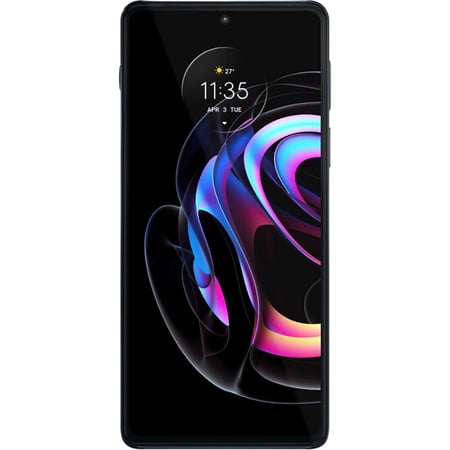 Motorola Edge 20 Pro PANY0038GB Dual-SIM 256GB ROM + 12GB RAM (GSM Only | No CDMA) Factory Unlocked 5G Smartphone (Indigo Vegan Leather) - International Version
