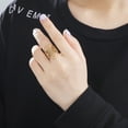 thumbnail image 5 of 14K Yellow Gold Openwork Metatron Star of David Hexagram Adjustable Cocktail Ring Openable Jewelry Mascot Finger Craft, 5 of 7