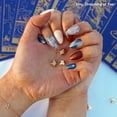 thumbnail image 2 of Tiras para uñas heyhae, gel semicurado, mármol azul primavera, 28 unidades, 2 of 4