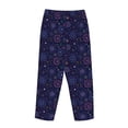 thumbnail image 5 of Daiia Stars And Gradient Colorful Snowflakes Women's Sleep Pant with Pockets and Drawstring,Pajama Pants-X-Large, 5 of 9