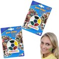 2 Pack Body Paint Makeup Facial Painting Pigment for Football Events