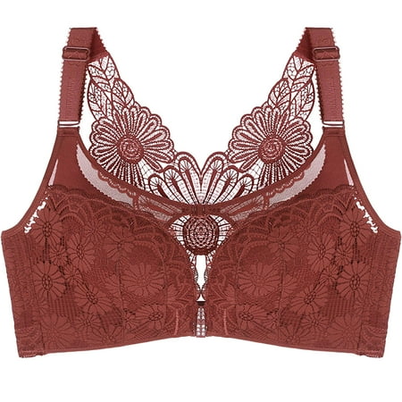 

XHJUN Women S Full-Coverage T-Shirt Bra Wireless With Convertible Straps Seamless Bra Front Closure Lightly Lined Fit Demi Bra Comfort Padded Bras