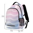 thumbnail image 2 of FORMRS Kids School Backpack Elementary Student Unisex Travel Bookbag with Reflective Stripes, Light Blue Gradient, 2 of 7