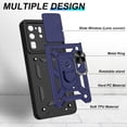 thumbnail image 3 of for Samsung Galaxy S20 Ultra Case with HD Screen Protector, Heavy Duty with 360° Rotation Metal Kickstand [Military Grade] Protective Case for Gaxy S20 Ultra 5G, Blue, 3 of 13