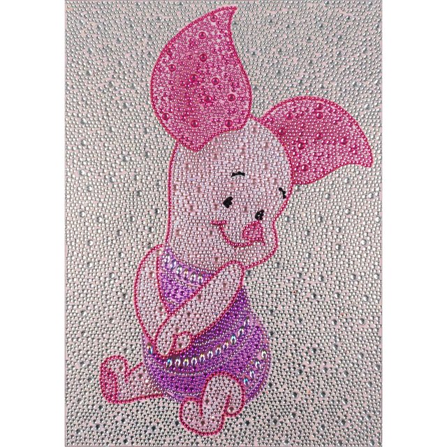 5D DIY lienzo imagen cristal Wdftyju dibujos animados diamantes decoración de pared
