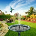 thumbnail image 3 of Ideal for Creating Water Features In Gardens, Ponds, Pools, Outdoors And Backyards. Stand - Alone Portable Solar Fountain Pump Kit Comes with 6 Nozzles. Solar - Powered, No Battery Required, 3 of 14