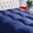 Navy Blue, variant on Extra Thick Pillowtop Mattress Topper King Size, Cooling Plush Mattress Pad Cover Bed Protector with 8-21 Inch Deep Pocket Elastic Skirt, Ultra Soft Breathable Hotel Quality Mattress Enhancer Overfil