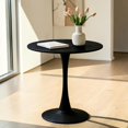 thumbnail image 2 of GZXS 31.5" Round Dining Table with Pedestal Base, Modern Tulip Table, Bistro Table for Living Room, Kitchen, Easy Assembly, Black, 2 of 6