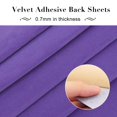 thumbnail image 5 of 12PCS Velvet Fabric Sticky Back Adhesive Felt Sheet11.5"x15.5" Self-Adhesive Durable and Water Resistant Multi-purpose Ideal for Art and Craft Making, 5 of 8